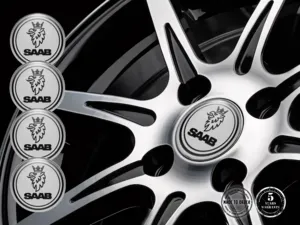 Saab Cupola Decalcomania Emblemi Coprimozzo Eleganti